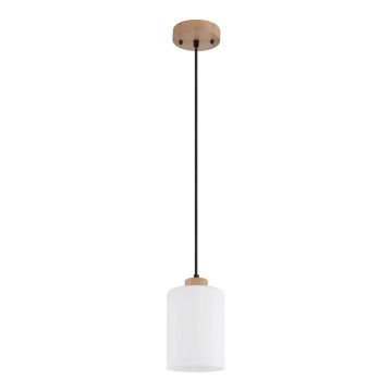 Globo - Pendelleuchte an Kabel 1xE27/60W/230V beige/weiß