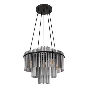Globo - Pendelleuchte mit Kabelabhängung 5xE27/60W/230V schwarz