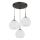 Globo - Pendelleuchte mit Kabelaufhängung, 3x E27/60W/230V, Ø 42,5 cm