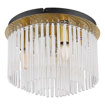 Globo - Plafoniera 5xE27/60W/230V diametro 32 cm oro