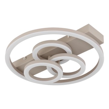 Globo - Plafoniera dimmerabile a LED 40W/230V 2700-6500K Ø 35x33 cm beige + telecomando
