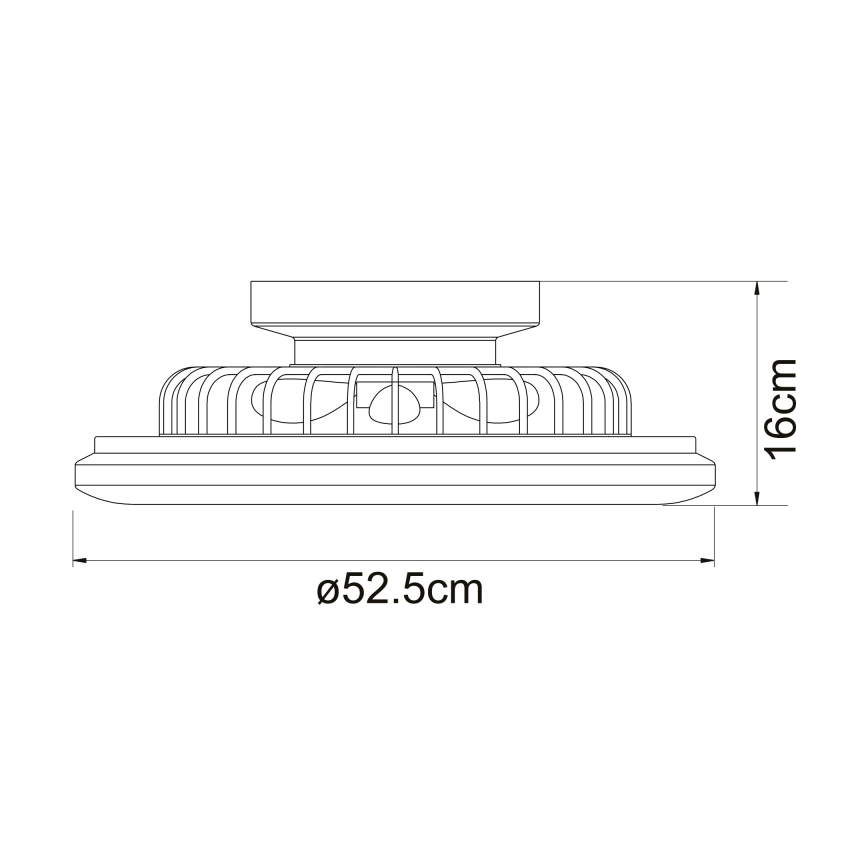 Globo - Plafoniera LED dimmerabile con ventola LED/30W/230V 3000-6500K + telecomando