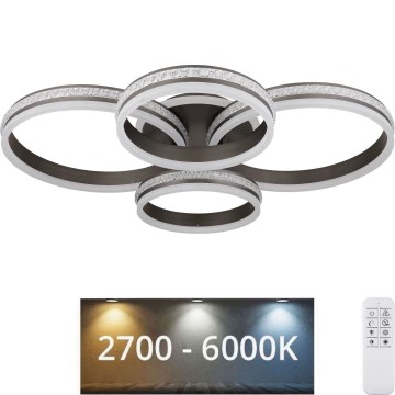 Globo - Plafoniera LED dimmerabile LED/90W/230V 2700K-6000K + telecomando