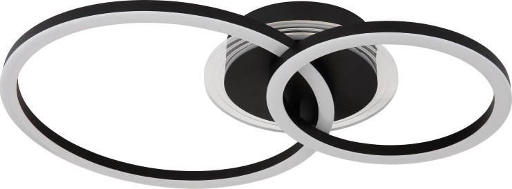 Globo - Plafoniera LED LED/30W/230V 2700/4500/6500K diametro 33x50 cm nero