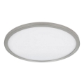 Globo - Plafonnier à intensité variable salle de bain LED/24W/230V d. 42 cm IP44 chrome mat