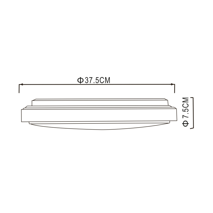 Globo - Plafonnier LED/24W/230V 3000/4000/6000K d. 37,5 cm