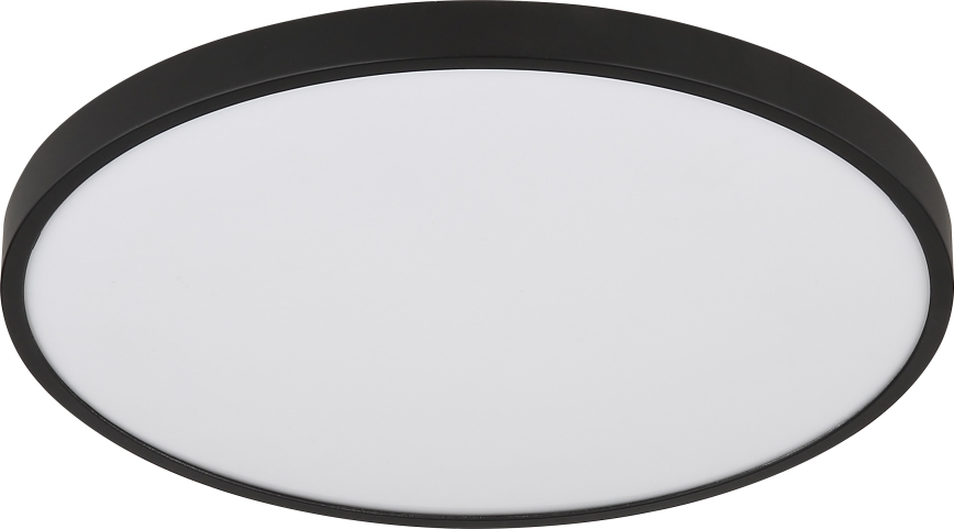 Globo - Plafonnier LED/15W/230V 4000K d. 23 cm noir