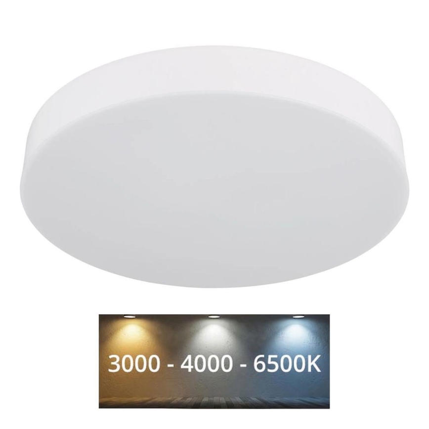 Globo - Plafonnier LED/24W/230V 3000K/4000K/6500K d. 30 cm blanc