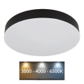 Globo - Plafonnier LED/24W/230V 3000K/4000K/6500K d. 30 cm noir