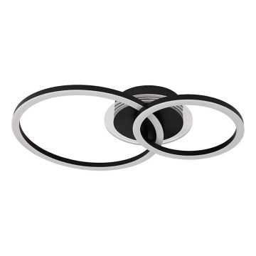 Globo - Plafonnier LED/30W/230V 2700/4500/6500K d. 33x50 cm noir