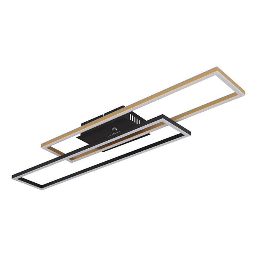 Globo - Plafonnier LED/30W/230V 3000K 60x80 cm noir/doré