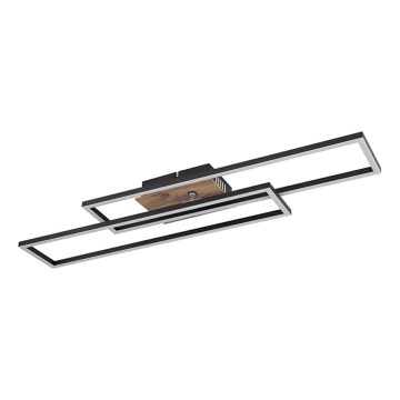 Globo - Plafonnier LED/30W/230V 3000K 60x80 cm noir