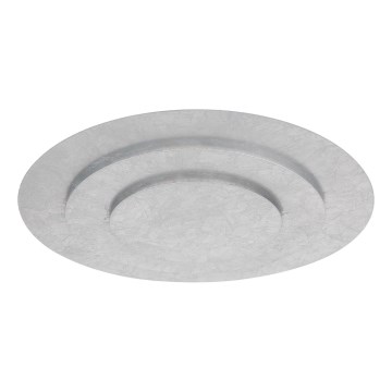 Globo - Plafonnier LED, 40 W, 230 V, 3000 K, Ø 49 cm, argenté