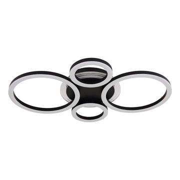 Globo - Plafonnier LED/40W/230V 2700/4500/6500K d. 35,5x53 cm noir