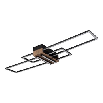 Globo - Plafonnier LED/40W/230V 3000K 25x100 cm noir