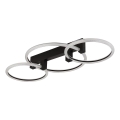 Globo - Plafonnier LED 40W/230V 3000K 76,1x38 cm noir