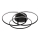 Globo - Plafonnier LED/40W/230V 4000K d. 45,6 cm noir