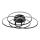 Globo - Plafonnier LED/55W/230V 4000K d. 51,5 cm noir