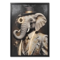 Globo - Quadro decorativo luminoso ricaricabile a LED/5W/5V 72x52 cm 1000 mAh elefante