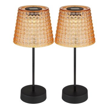 Globo - SET 2x Lampada LED solare LED/0,06W/3V IP44 arancione