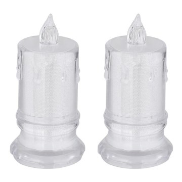 Globo - SET 2x LED-Kerze LED/0,25W/3xLR1130
