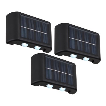 Globo - SET 3x Lampada LED solare LED/0,8W/3V 6500K IP44