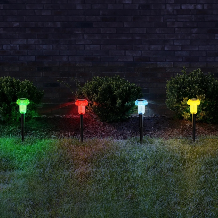 Globo - SET 4x Lampada solare LED RGB LED/0,05W/3V IP44