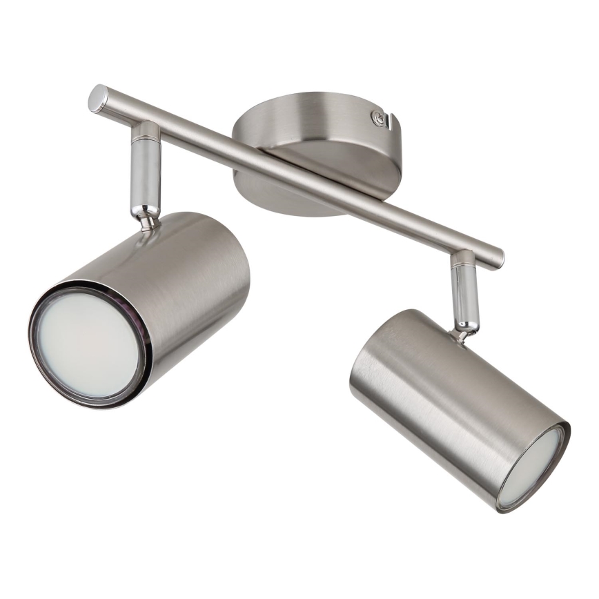 Globo - Spot 2xGU10/25W/230V chrome mat