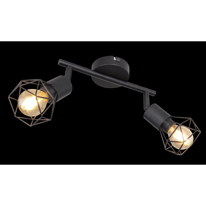 Globo - Spot LED 2xE14/6W/230V noir