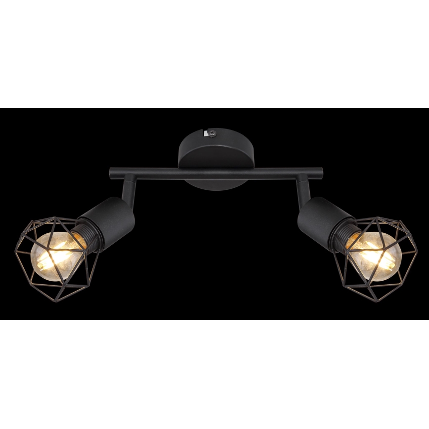 Globo - Spot LED 2xE14/6W/230V noir