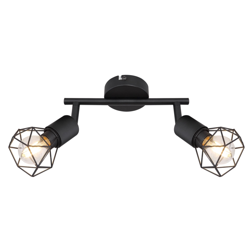 Globo - Spot LED 2xE14/6W/230V noir