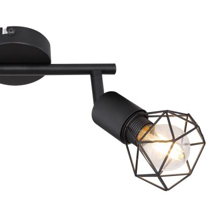 Globo - Spot LED 2xE14/6W/230V noir