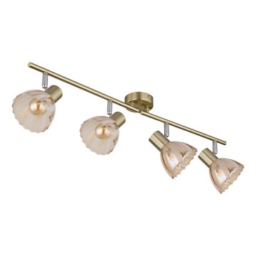 Globo - Strahler 4xE14/40W/230V golden