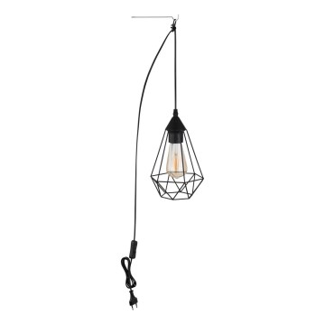 Globo - Suspension à brancher sur prise 1xE27/60W/230V