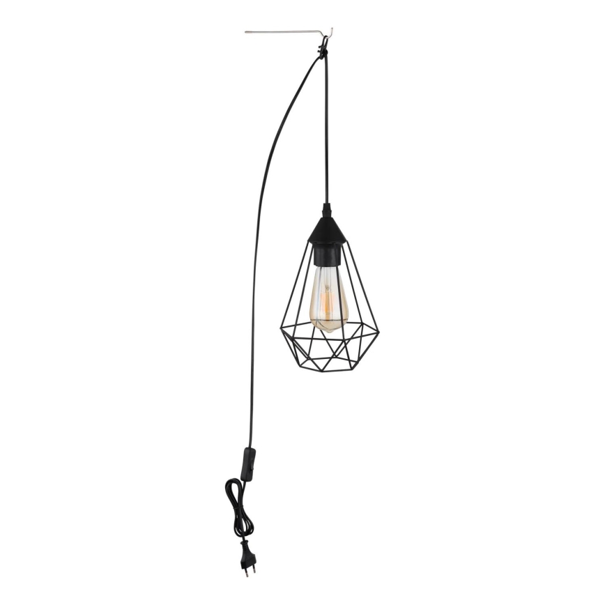 Globo - Suspension à brancher sur prise 1xE27/60W/230V
