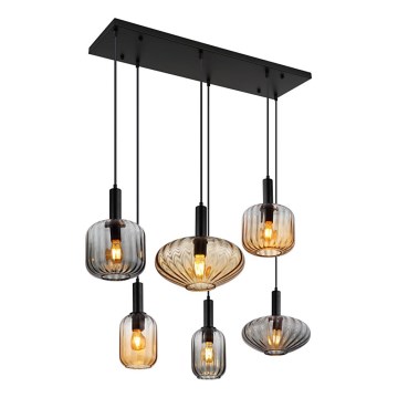 Globo - Suspension à câbles 6xE27/60W/230V