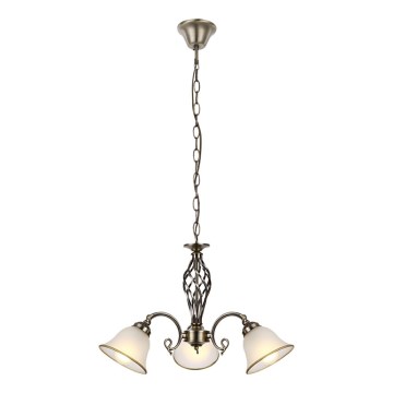 Globo - Suspension chaîne 3xE27/60W/230V