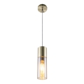 Globo - Suspension filaire 1xE27/25W/230V d. 10,5 cm laiton