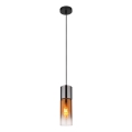 Globo - Suspension filaire 1xE27/25W/230V d. 10,5 cm noir/cuivre