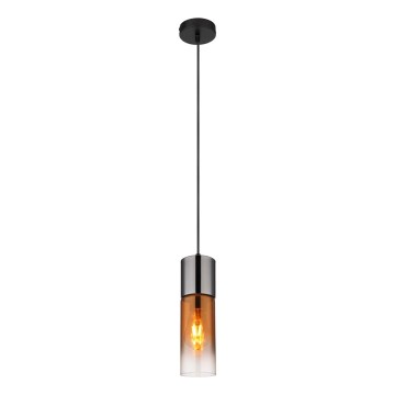 Globo - Suspension filaire 1xE27/25W/230V d. 10,5 cm noir/cuivre