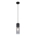 Globo - Suspension filaire 1xE27/25W/230V d. 10,5 cm noir