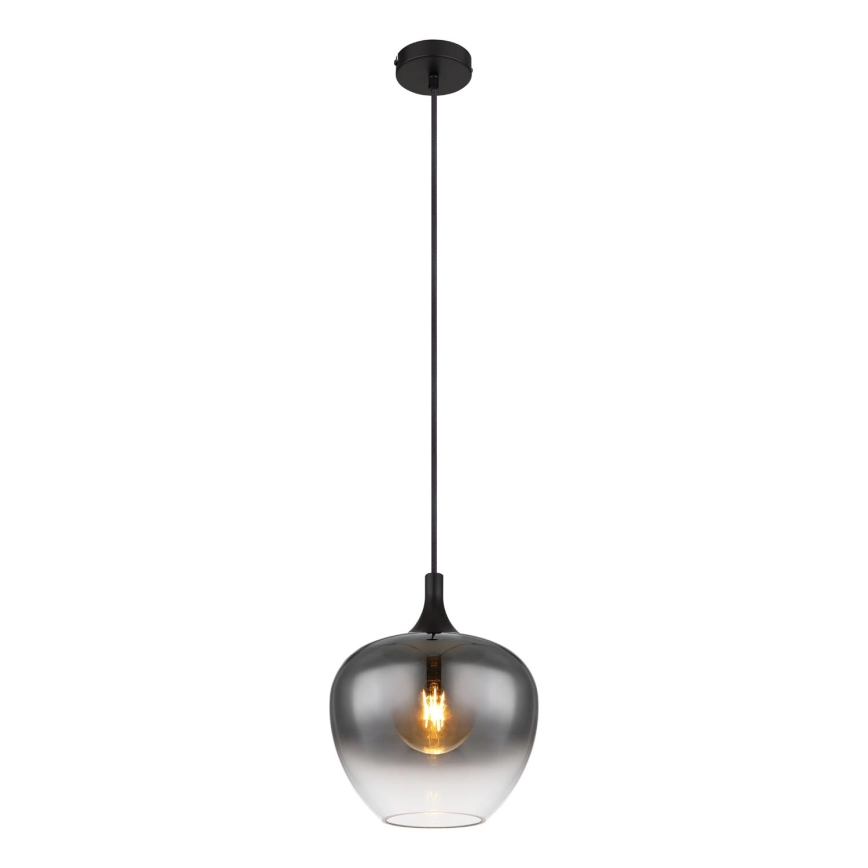 Globo - Suspension filaire 1xE27/40W/230V d. 24 cm noir