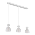 Globo - Suspension filaire 3xE14/40W/230V blanc