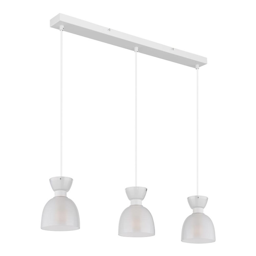 Globo - Suspension filaire 3xE14/40W/230V blanc