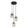 Globo - Suspension filaire 3xE27/15W/230V d. 27 cm chêne