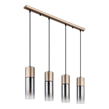 Globo - Suspension filaire 3xE27/25W/230V bronze