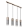 Globo - Suspension filaire 3xE27/25W/230V bronze