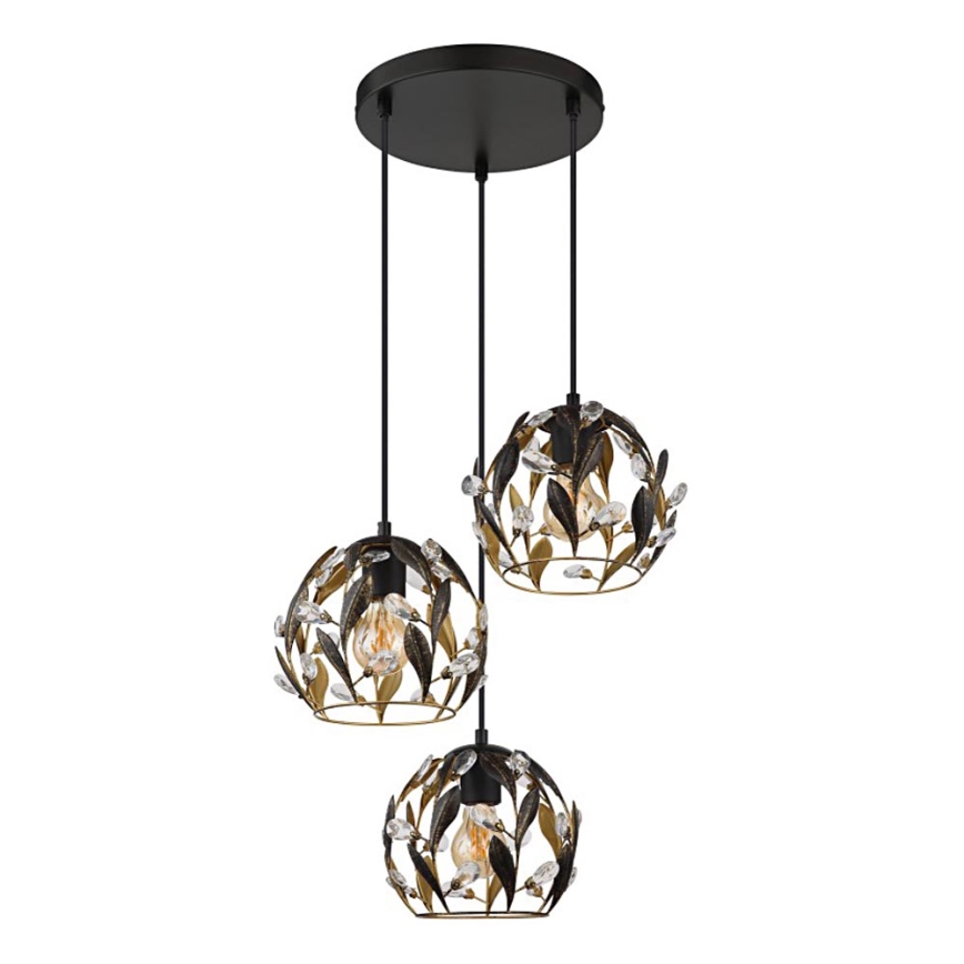 Globo - Suspension filaire 3xE27/40W/230V d. 41 cm