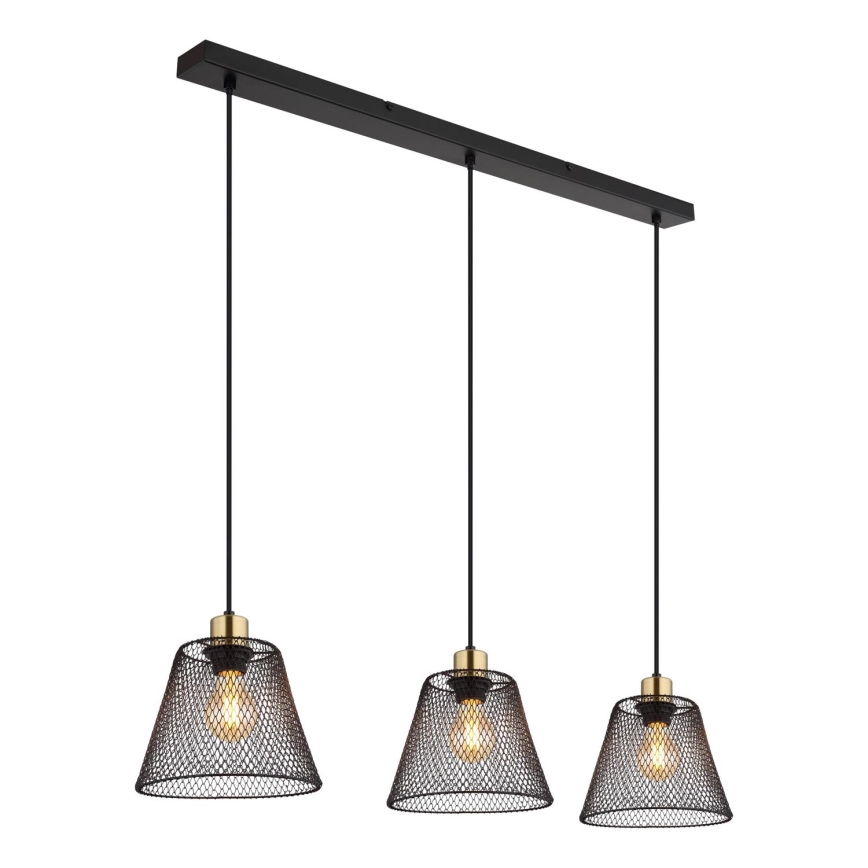 Globo - Suspension filaire 3xE27/40W/230V