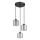 Globo - Suspension filaire 3xE27/60W/230V chrome brillant d. 33 cm